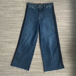 Veronica Beard Ali 12” Gaucho - Wide Leg Denim Pant